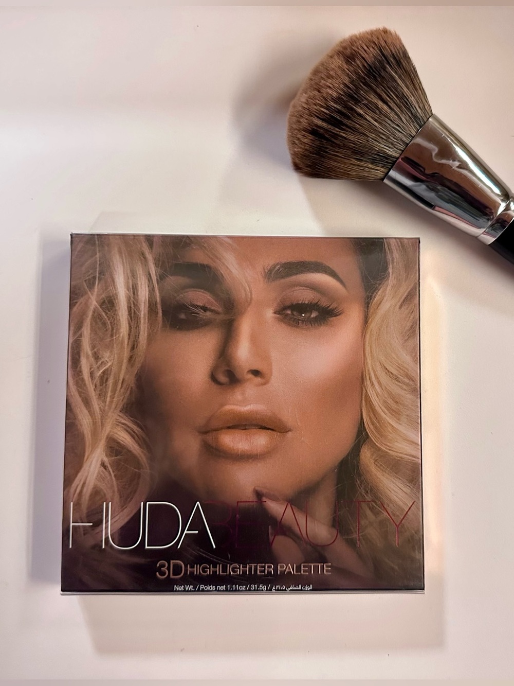 HUDA BEAUTY 3D Highlighter Palette Melted Cream and Powder - Pink Sands Edition